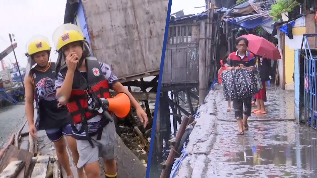Beeld uit video: Tyfoon Noru raast over de Filipijnen