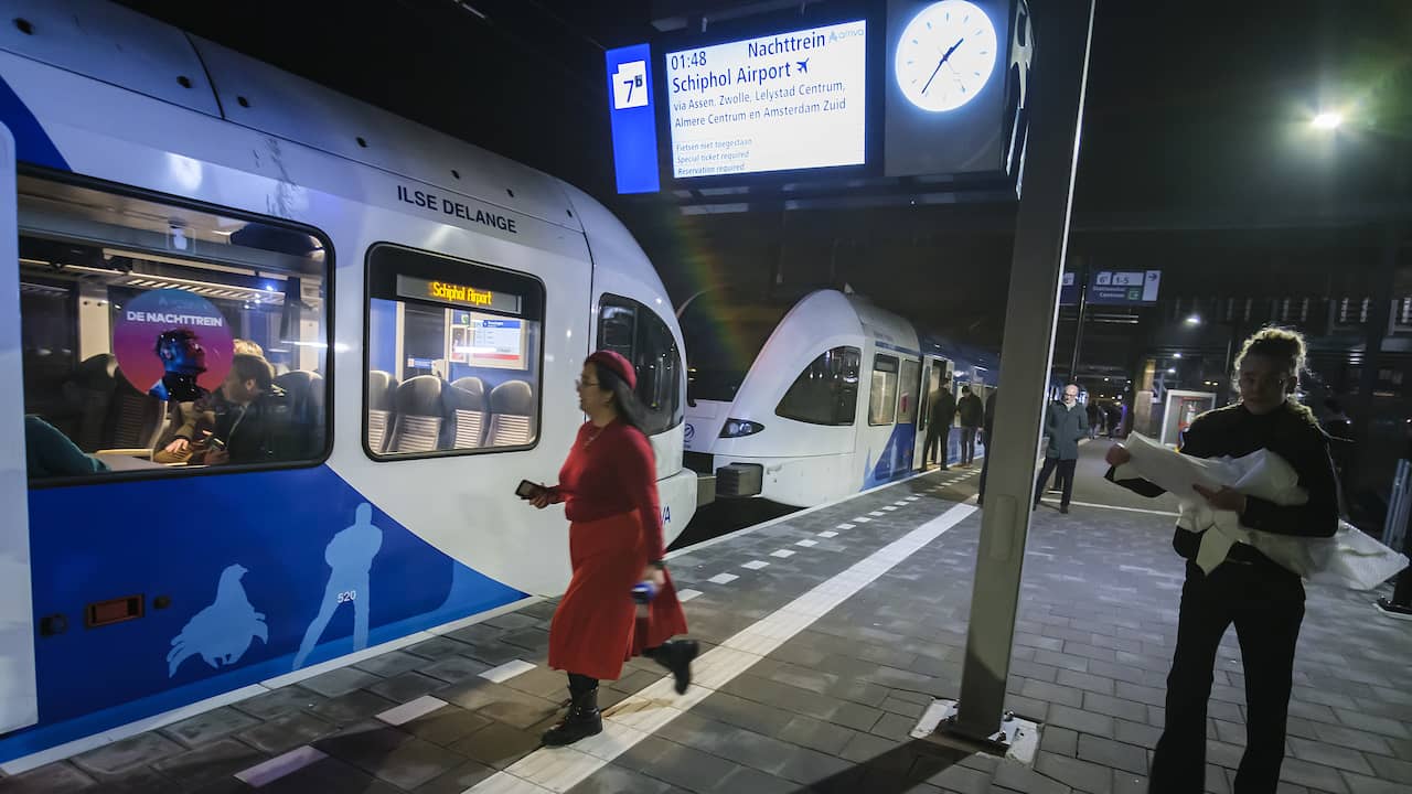First Arriva night train from Groningen to Schiphol departed | Economy ...