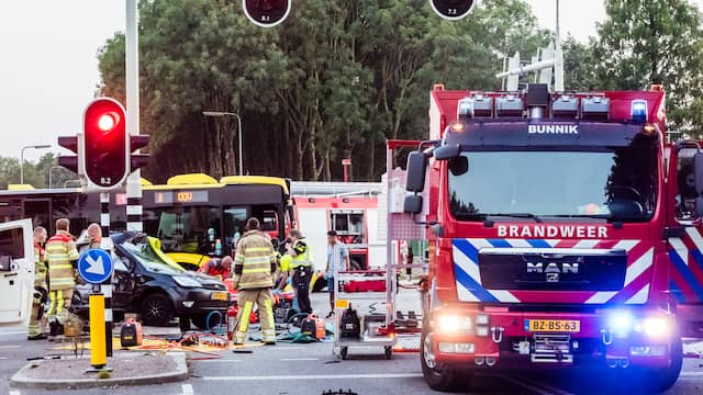 Twee gewonden bij ongeval Biltse Rading Utrecht.