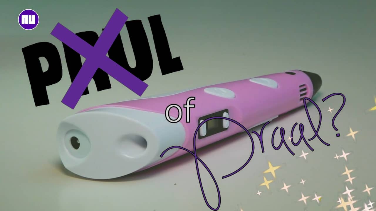 Prul of Praal? 3D-pen maakt enorme bende