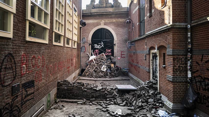 Universiteit van Amsterdam schat schade door protesten op 1,5 miljoen euro