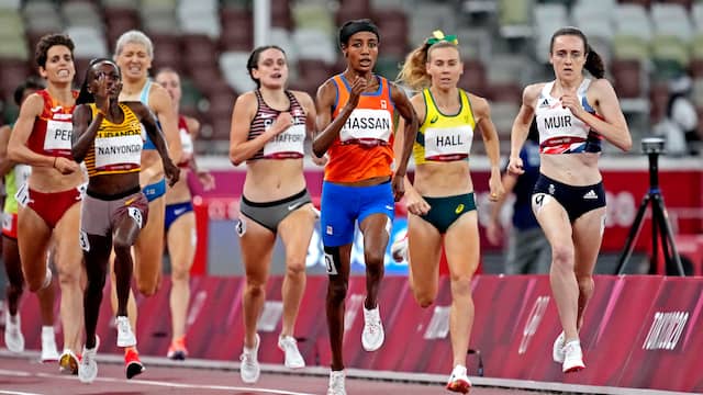 Sifan Hassan plaatste zich met speels gemak voor de finale op de 1.500 meter.