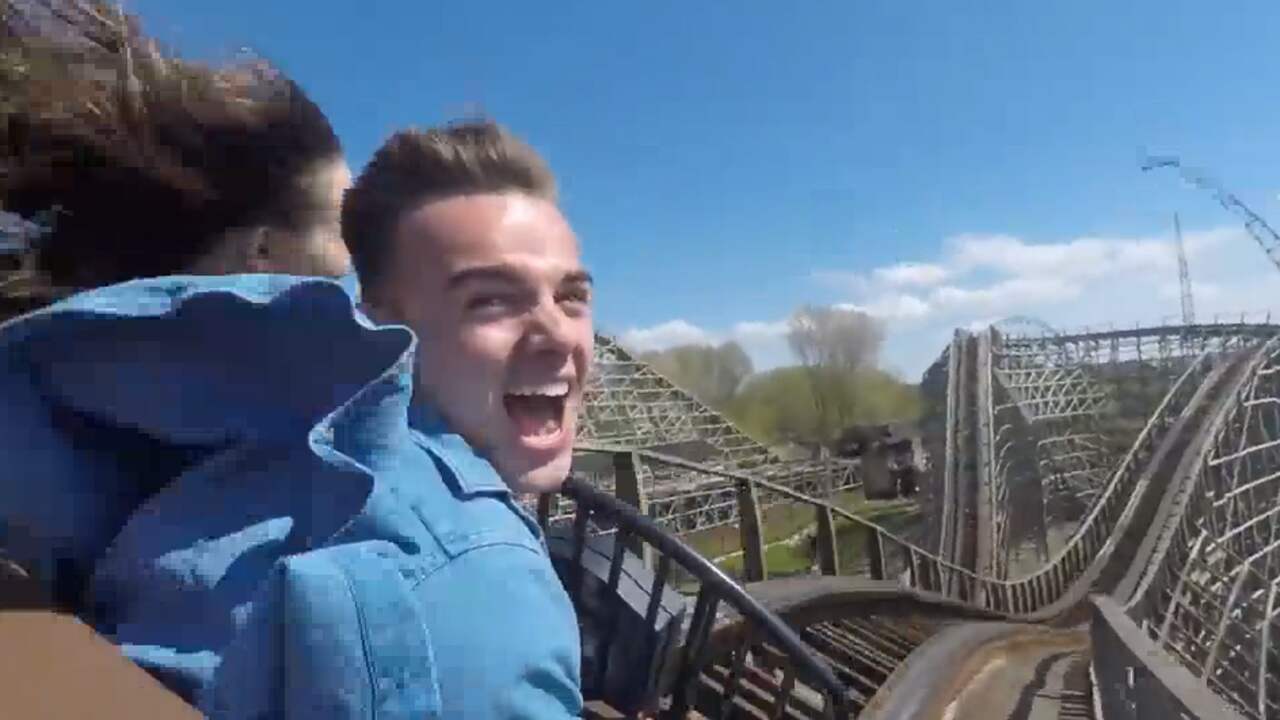 Beeld uit video: Walibi opent eerste hybride achtbaan van Europa