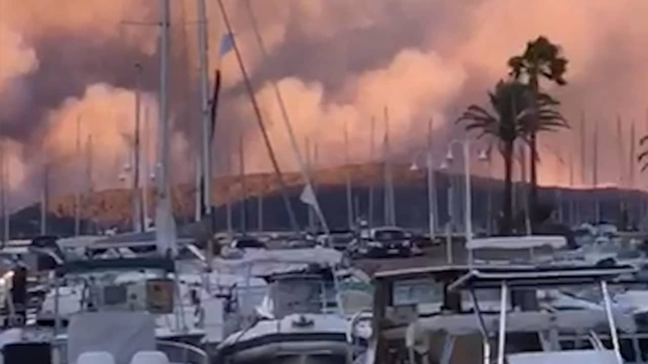 Verwoestende bosbranden aan de Franse Côte d’Azur