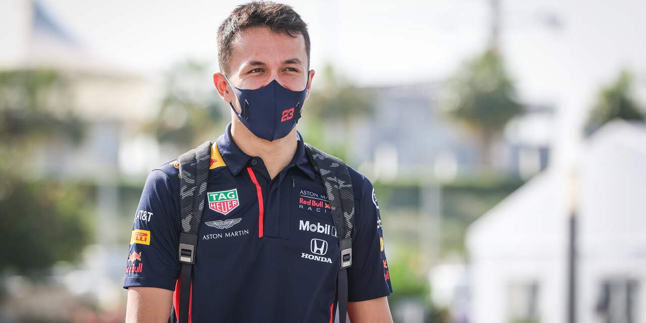 Door Pérez vervangen Albon blijft als testcoureur verbonden aan Red Bull