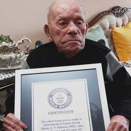 Oudste man ter wereld sterft drie weken voor 113e verjaardag