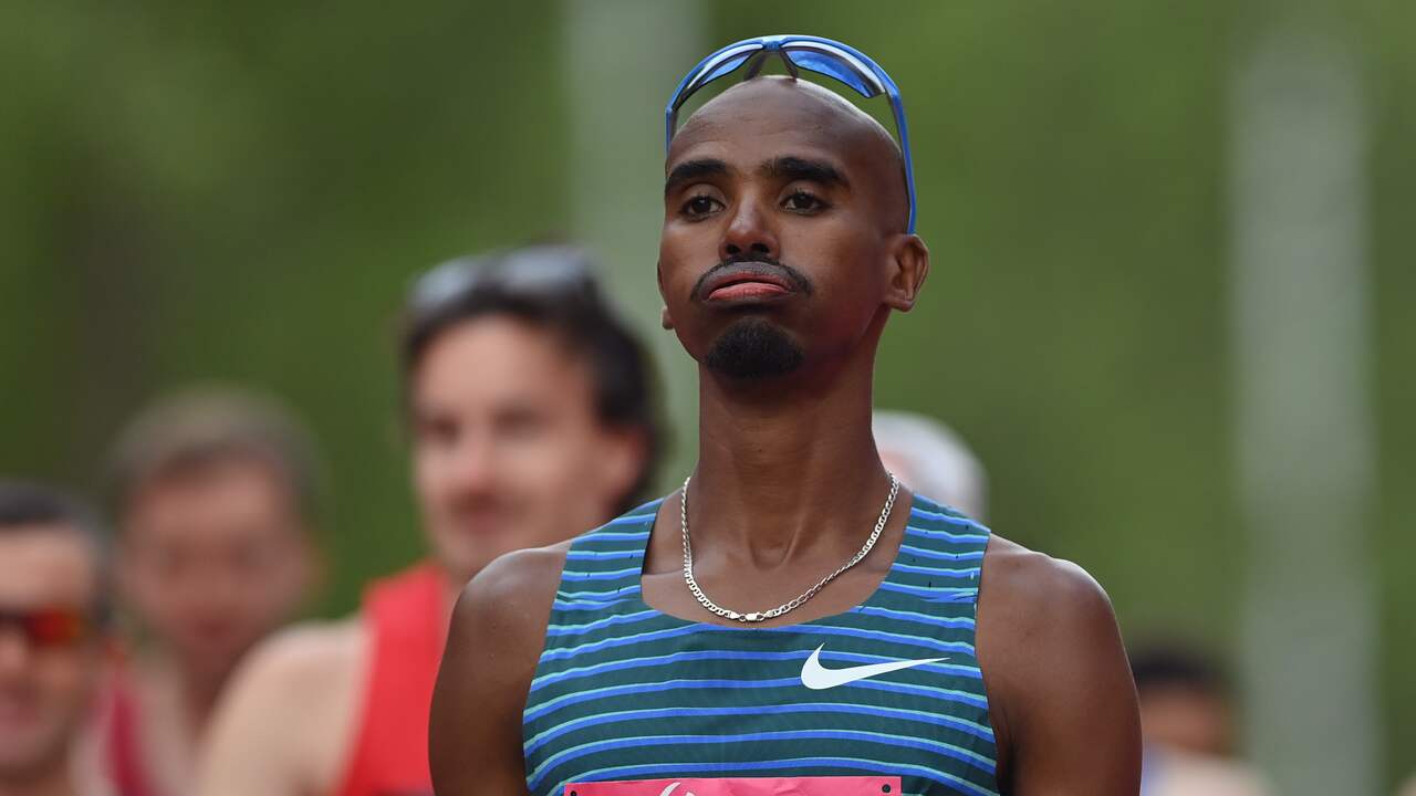 Mo Farah eindigde als tweede in de Vitality London, een stratenloop van 10 kilometer.
