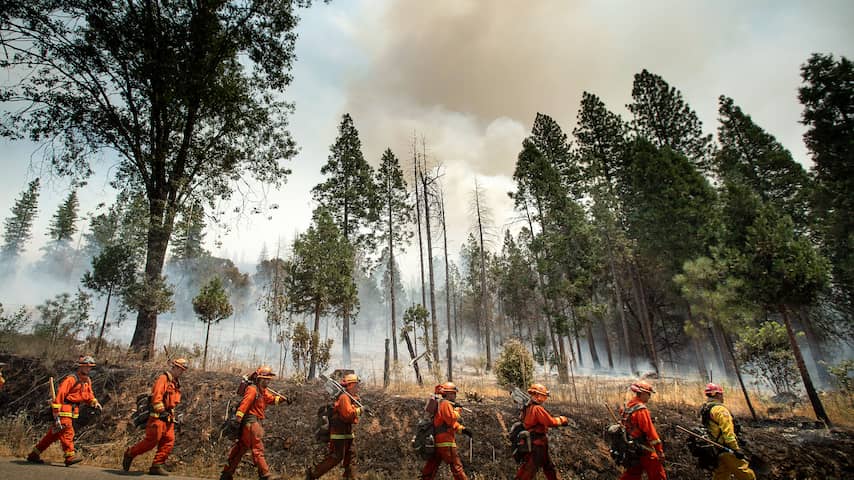 Twee brandweerlieden omgekomen door natuurbranden in Californië