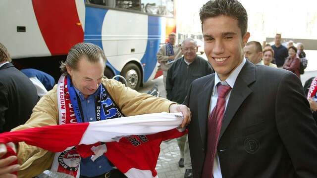 Van Persie als jonge Feyenoorder in 2002 (Foto: ANP)