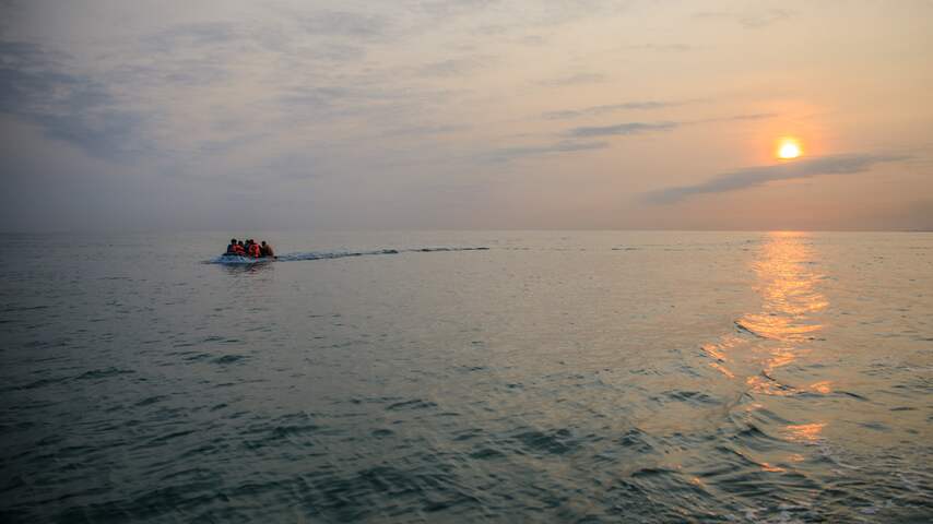 Migrantenboot op het Kanaal