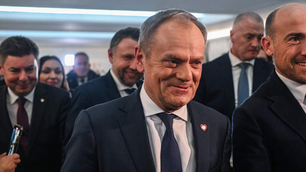 Pools parlement wijst oppositieleider Donald Tusk aan als toekomstige