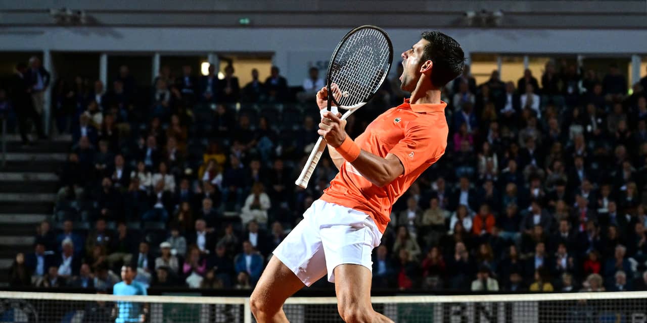 Djokovic klopt Auger-Aliassime in Rome en blijft mondiale nummer één