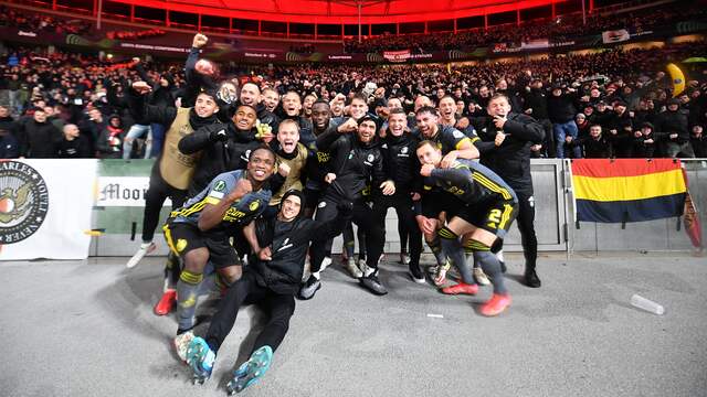 Feyenoord kan de volgende ronde van de Conference League bijna niet meer ontgaan.