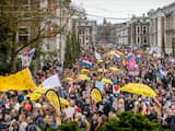 Enkele tienduizenden demonstranten bij mars tegen coronabeleid in Den Haag