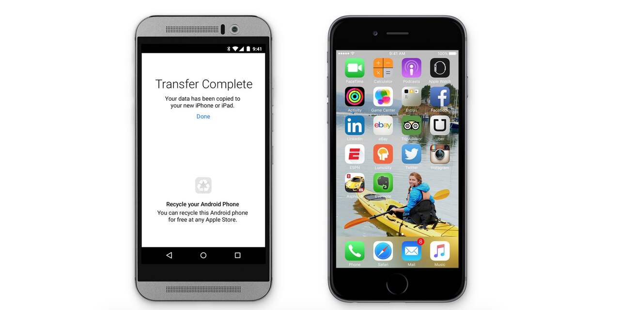 Apple introduceert app voor Android-overstappers in iOS 9