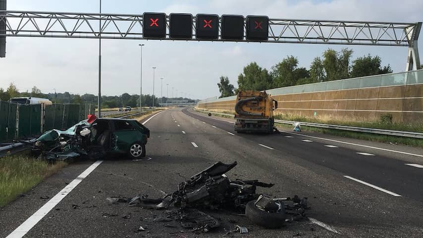 Spookrijder zorgt voor dodelijk ongeval op A16 bij Breda richting Antwerpen