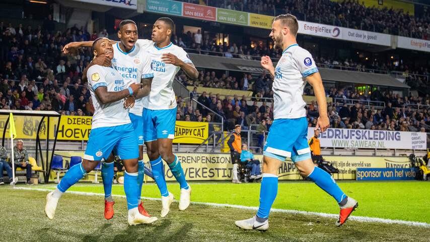 Koploper PSV boekt moeizame overwinning bij NAC Breda