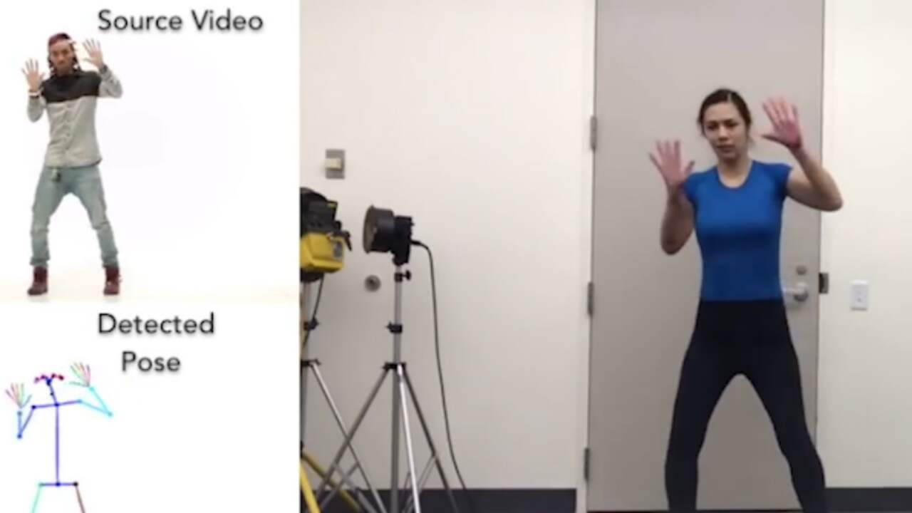 Beeld uit video: Kunstmatige intelligentie maakt van iedereen een goede danser