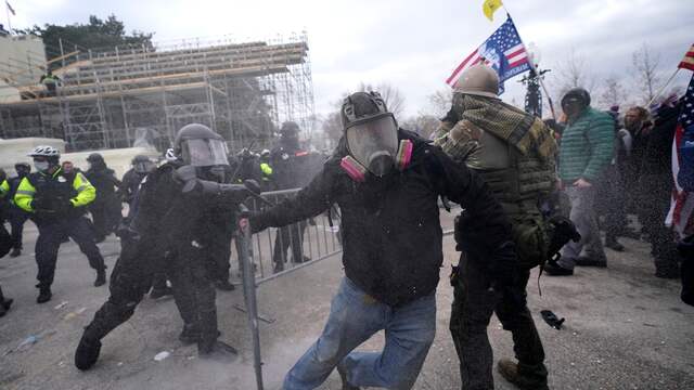 Outside the Capitol, police took action against Trump supporters, including using tear gas.