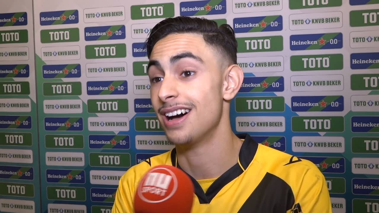 Beeld uit video: NAC'er Boussaid: 'Ik was zo gelukkig na doelpunt tegen PSV'
