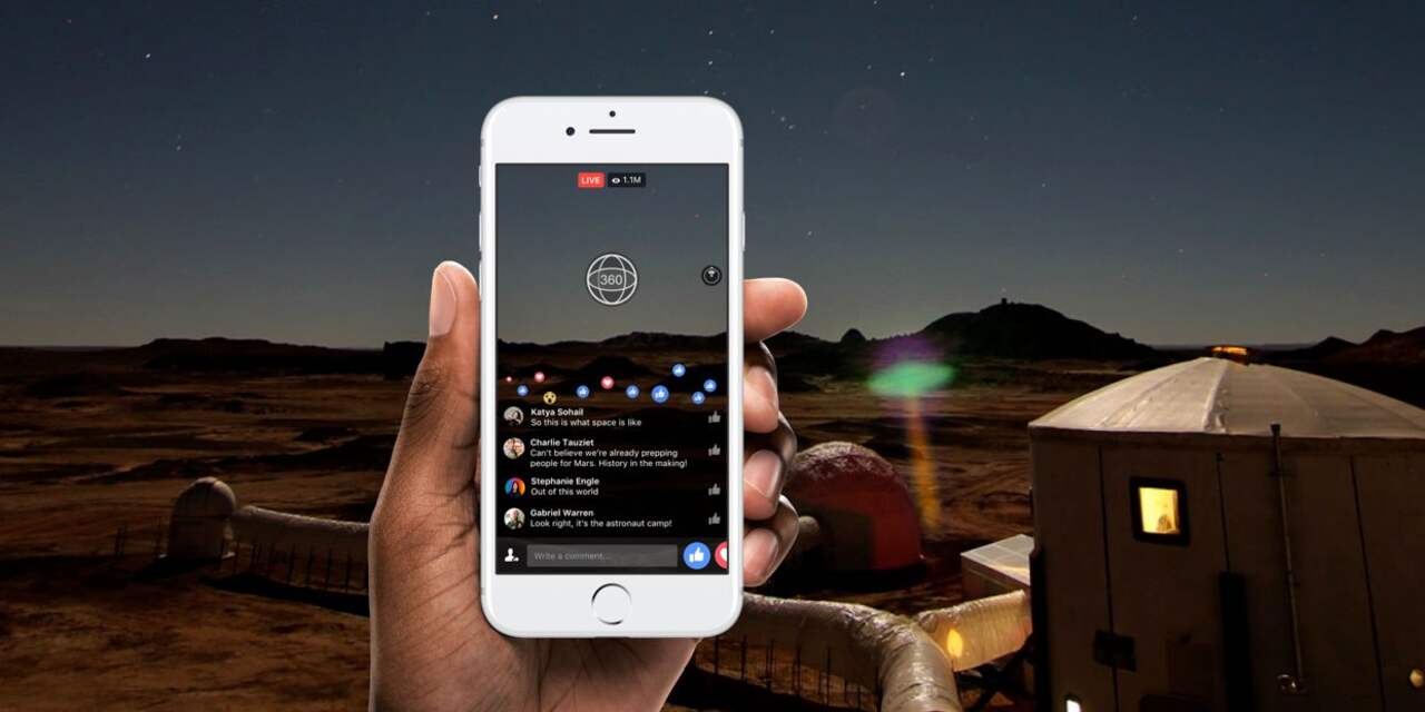 Facebook laat iedereen 360-gradenvideo's livestreamen