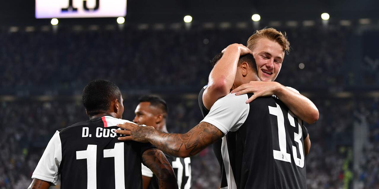 Juventus boekt bij debuut De Ligt spectaculaire zege op Napoli
