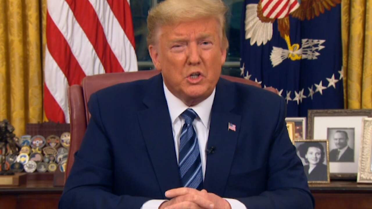 Trump: 'Europa nam onvoldoende maatregelen tegen coronavirus'