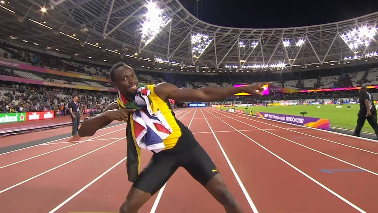 Beeld uit video:  Bolt in laatste koningsnummer onttroond door Gatlin 