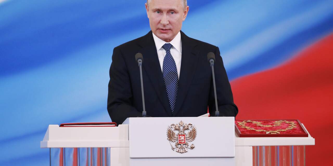 Poetin beëdigd voor vierde termijn als president Rusland