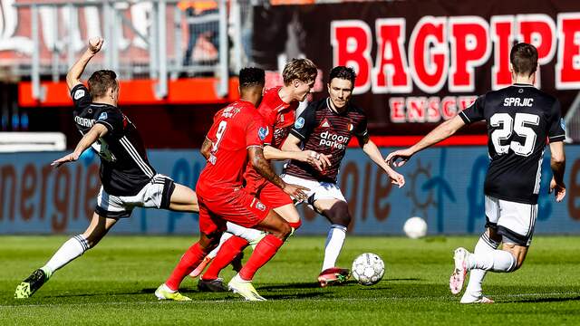 Steven Berghuis kon puntenverlies voor Feyenoord niet voorkomen.