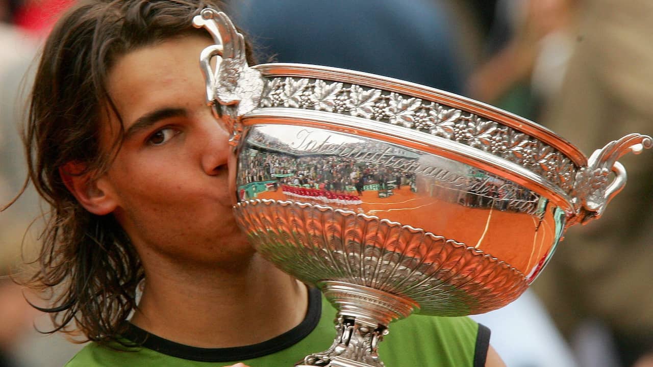 Rafael Nadal won Roland Garros voor het eerst in 2005.