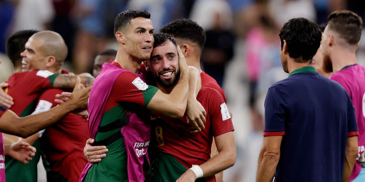 Portugal en Ronaldo door zege op Uruguay als derde naar achtste finales WK