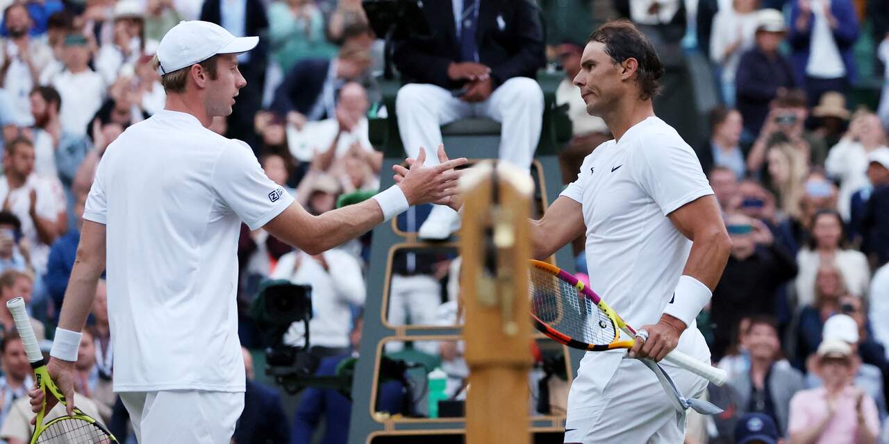 Van de Zandschulp kan niet stunten tegen Nadal in vierde ronde Wimbledon