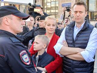 Aanhangers Russische oppositie gaan straat op tegen Poetin