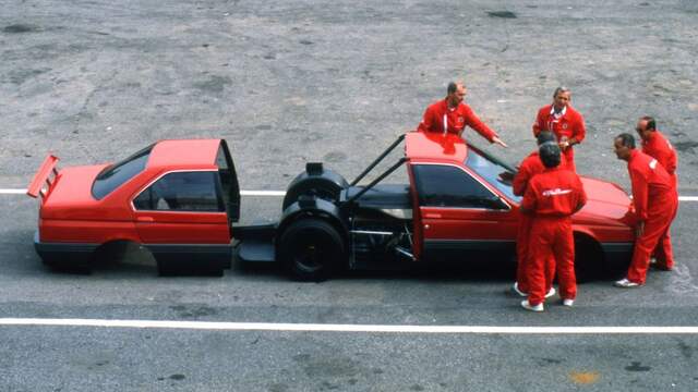 Leuk geprobeerd maar eigenaar Fiat zag de race-ambities van Alfa niet zitten.