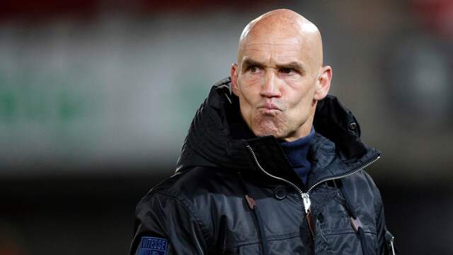 Teleurstelling bij Vitesse-trainer Thomas Letsch.