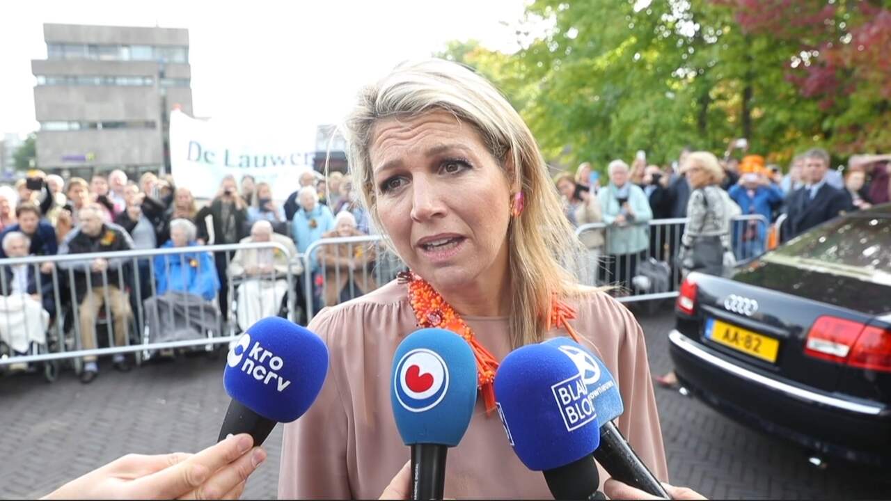 Beeld uit video: Máxima reageert op fataal treinongeluk Oss