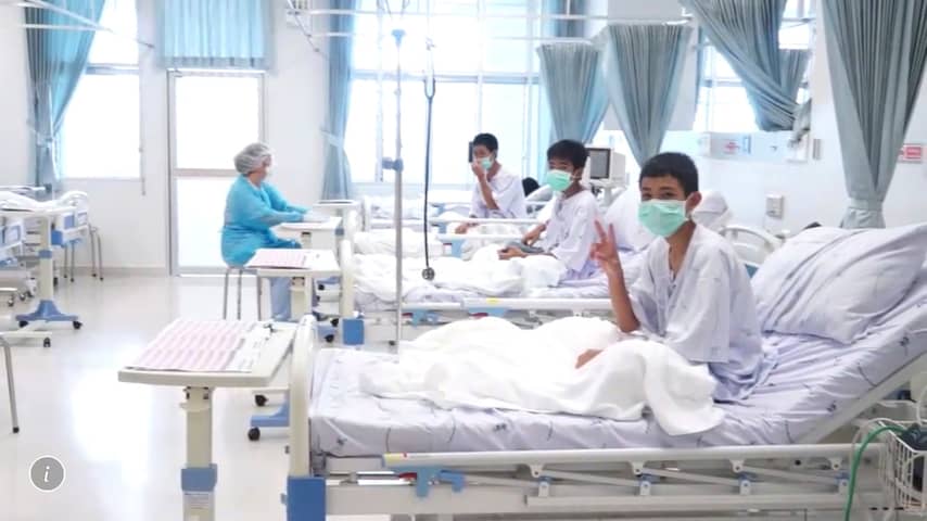 Thaise uit grot geredde voetballers verlaten ziekenhuis op donderdag