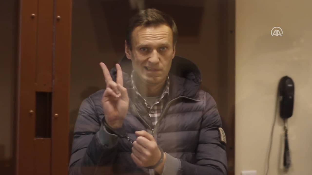 Beeld uit video: Navalny verschijnt tweemaal voor de rechter in Moskou