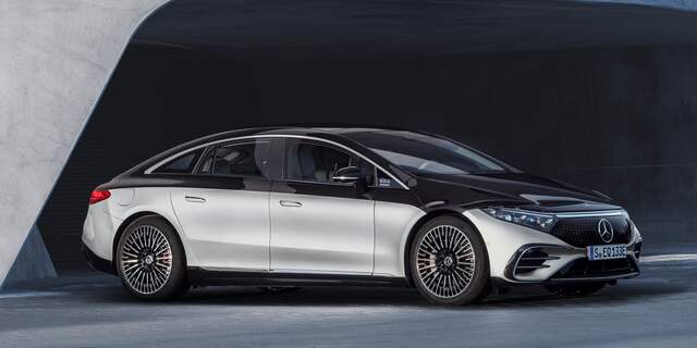 Supergoed gestroomlijnd: het nieuwe, elektrische topmodel EQS van Mercedes-Benz.
