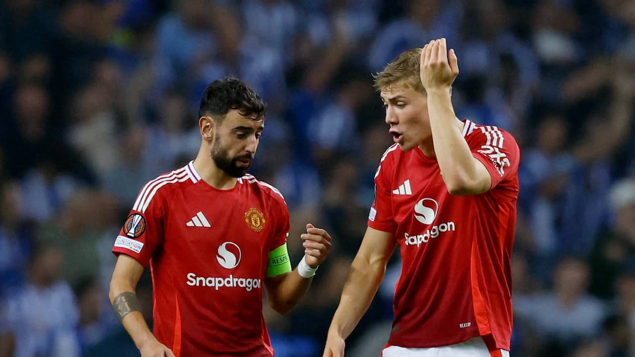 Beeld uit video: Samenvatting: Manchester United pakt punt in thriller tegen Porto (3-3)