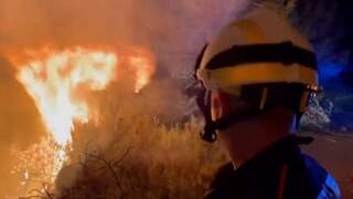 Eerste bosbrand van het jaar in Spanje nog niet onder controle