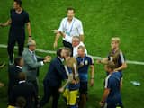 De Zweedse bondscoach Janne Andersson  ruziede na de wedstrijd wat met de Duitse bank.
