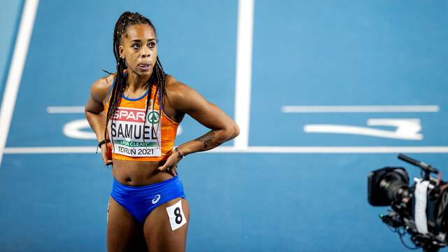 Jamile Samuel mag zich melden voor de finale van de 60 meter sprint.