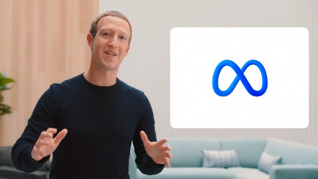 Beeld uit video: Mark Zuckerberg onthult naam voor moederbedrijf Facebook