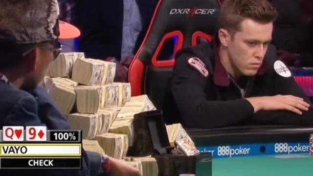Pokerspeler wint 8 miljoen met enorme bluf
