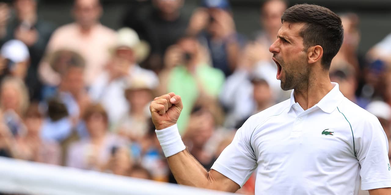 Djokovic ontsnapt na comeback op Wimbledon, ook Norrie naar halve finales