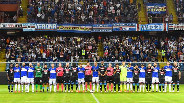 Sampdoria en Napoli herdenken slachtoffers brugramp
