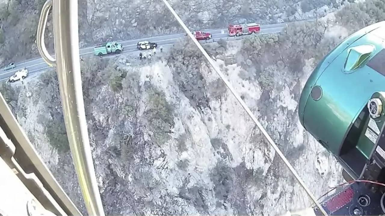 Car crashes off 300-foot cliff in California, occupants uninjured |  Abroad