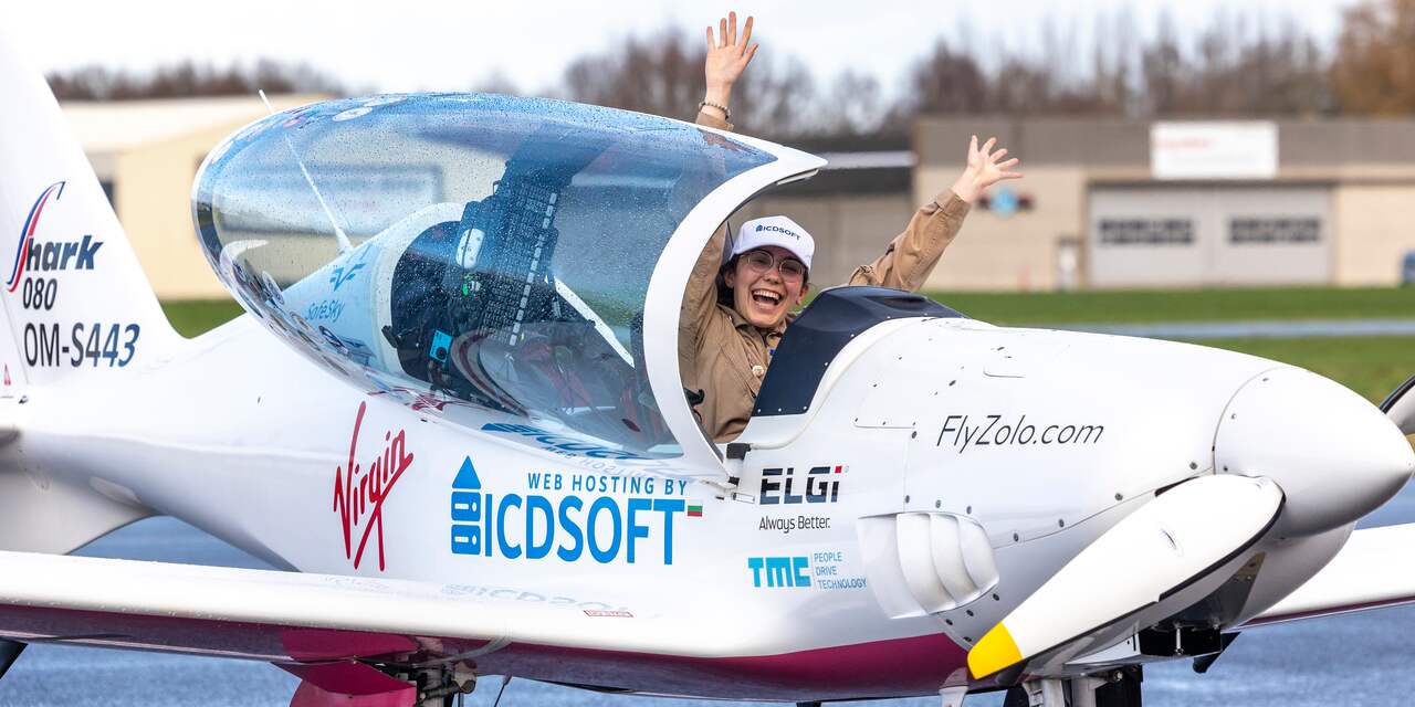 19-jarige Belgisch-Britse vrouw breekt wereldrecord met solovlucht rond wereld
